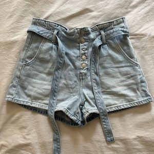 American Eagle denim mom shorts, size 27